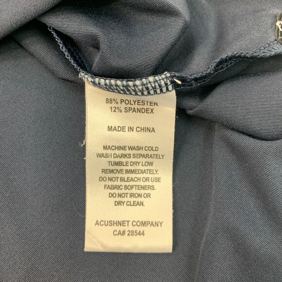 FootJoy Polo Shirt Mens M Medium Navy Blue ProDry Lisle Stretch Sweat Wicking - Picture 7 of 11